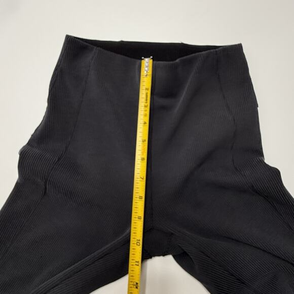 Lululemon Brushed Softstreme Ribbed Zip Flared Pant 32.5" Black Women's Size 2 - Picture 8 of 16